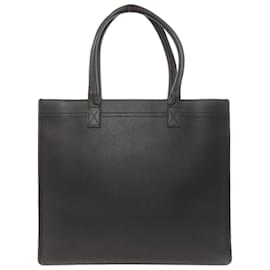 Christian Dior-Christian Dior Black Calfskin Tote Bag-Black