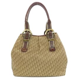 Christian Dior-Christian Dior Trotter Pattern Handbag-Brown