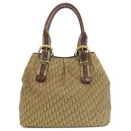 Christian Dior-Christian Dior Trotter Pattern Handbag-Brown