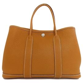 Hermès-Sac Tote TPM Hermes en cuir Negonda-Marron