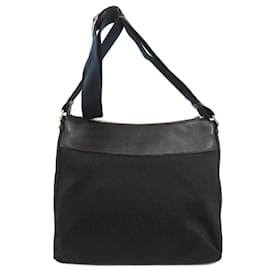 Christian Dior-Christian Dior Trotter Pattern Shoulder Bag-Black