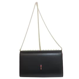 Christian Louboutin-Christian Louboutin Studded Shoulder Bag-Black,Red