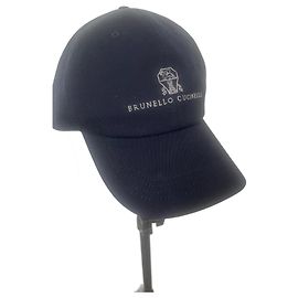 Brunello Cucinelli Baseball cap with embroidery Dark blue