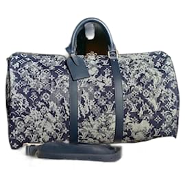 Louis Vuitton-Ultra rare limited edition Keepall by Virgil Abloh Louis Vuitton-Navy blue