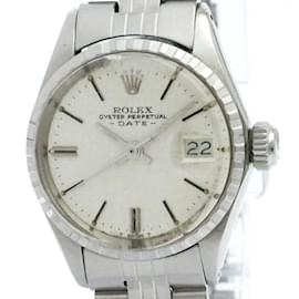 Rolex-Vintage Rolex Oyster Perpetual Date 6524 Steel Automatic Ladies Watch-Other