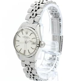 Rolex-Vintage Rolex Oyster Perpetual Date 6524 Steel Automatic Ladies Watch-Other