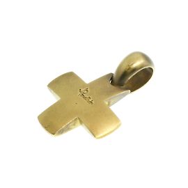 Collana con pendente a croce in oro giallo 18K Pomellato D'oro