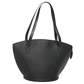 Louis Vuitton-LOUIS VUITTON Epi Saint Jacques Shopping Shoulder Bag Black M52262 Auth BD1400-Black