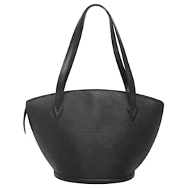Louis Vuitton-LOUIS VUITTON Epi Saint Jacques Shopping Shoulder Bag Black M52262 Auth BD1400-Black