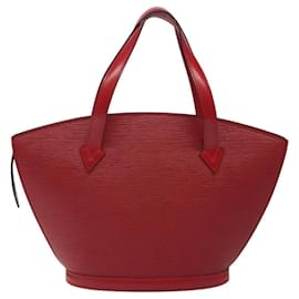 Louis Vuitton-LOUIS VUITTON Epi Saint Jacques Shoulder Bag Red M52277 LV Auth 116737-Red