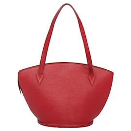 Louis Vuitton-LOUIS VUITTON Epi Saint Jacques Shopping Shoulder Bag Red M52277 LV Auth 116674-Red