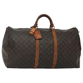 Louis Vuitton-LOUIS VUITTON Monogram Keepall 60 Boston Bag M41422 LV Auth 116111-Monogram