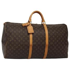 Louis Vuitton-LOUIS VUITTON Monogram Keepall 60 Boston Bag M41422 LV Auth 116113-Monogram