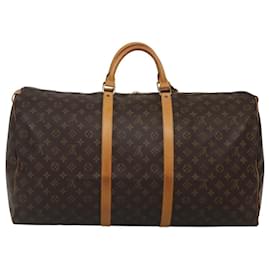 Louis Vuitton-LOUIS VUITTON Monogram Keepall 60 Boston Bag M41422 LV Auth 116113-Monogram