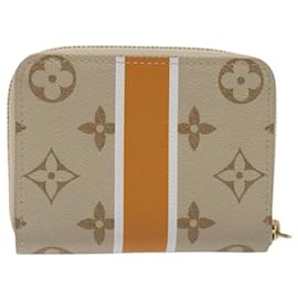 Louis Vuitton-LOUIS VUITTON Monogram Monopanam Zippy Coin Purse Beige M82691 LV Auth BD1311AM-Beige