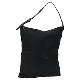 Fendi-Sac à épaule FENDI en nylon noir Auth ep8125-Noir