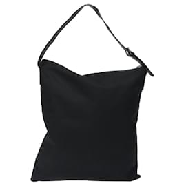 Fendi-Sac à épaule FENDI en nylon noir Auth ep8125-Noir