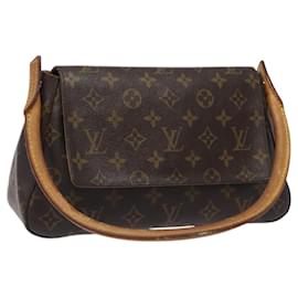 Louis Vuitton-LOUIS VUITTON Monogram Mini Looping Shoulder Bag M51147 LV Auth 116171-Monogram