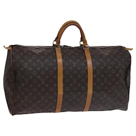 Louis Vuitton-LOUIS VUITTON Monogram Keepall 60 Boston Bag M41422 LV Auth MY273-Monogram