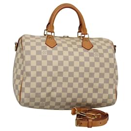 Louis Vuitton-LOUIS VUITTON Damier Azur Speedy Bandouliere 30 Hand Bag 2way N41052 Auth 116159-Other