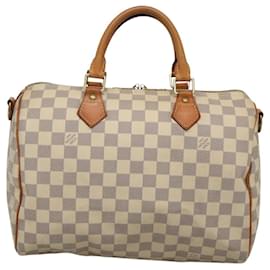 Louis Vuitton-LOUIS VUITTON Damier Azur Speedy Bandouliere 30 Hand Bag 2way N41052 Auth 116159-Other