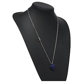Louis Vuitton-LOUIS VUITTON Collier Vivienne Necklace metal Navy MP3194 LV Auth 116260-Navy blue