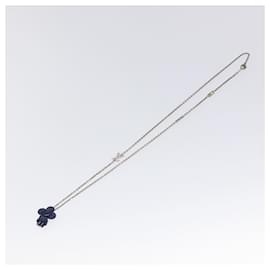 Louis Vuitton-LOUIS VUITTON Collier Vivienne Necklace metal Navy MP3194 LV Auth 116260-Navy blue