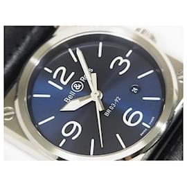 Bell & Ross-BELL & ROSS BR0392 blue Steel 42 MM BR0392-BLU-ST/SCA Mens-Silvery