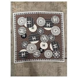 Sciarpe CHANEL T. Seta Marrone
