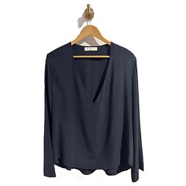 Chloé CHLOE Top T.FR 42 Seta Blu