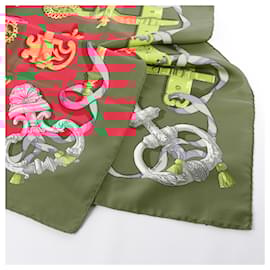Hermès-Hermès Carré 90 "Ferronnerie" 100% Silk Scarf in Red-Red