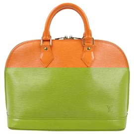 Louis Vuitton-Louis Vuitton Epi Leather Alma PM Handbag in Orange M40623-Orange