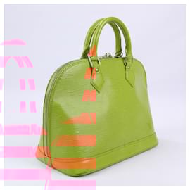 Louis Vuitton-Louis Vuitton Epi Leather Alma PM Handbag in Orange M40623-Orange
