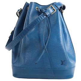 Louis Vuitton-Louis Vuitton Epi Leather Noe Shoulder Bag in Blue-Blue