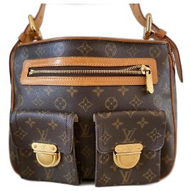 Louis Vuitton Hudson GM Bolsa Monogram Canvas Marrom Marrom
