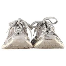Balenciaga- Balenciaga 3XL Distressed Sneakers in Beige Polyurethane-Beige