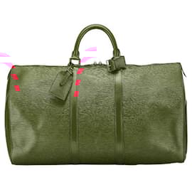 Louis Vuitton-Louis Vuitton Epi Keepall 50 Boston Bag-Red