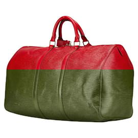 Louis Vuitton-Louis Vuitton Epi Keepall 50 Boston Bag-Red
