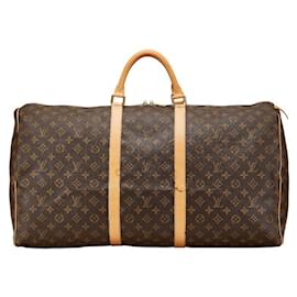 Louis Vuitton-Louis Vuitton Monogram Keepall 60 Boston Bag-Brown