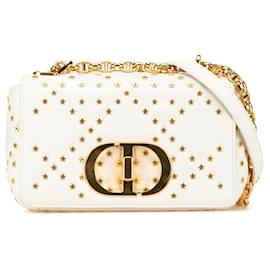 Christian Dior-Christian Dior Caro Lucky Star Chain Shoulder Bag-White
