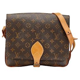Louis Vuitton-Louis Vuitton Monogram Cartouchiere GM Shoulder Bag-Brown