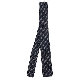 Cravatta lavorata a maglia Tom Ford 7,5 cm in seta blu navy Blu Blu navy