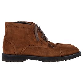 Botas Kensington com cadarço Tom Ford em camurça marrom Marrom