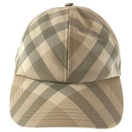 Boné de poliéster bege Burberry 8083517L Marrom Bege