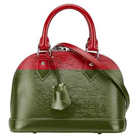 Louis Vuitton-Louis Vuitton Alma BB Leather Handbag M41160-Red