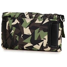 Fendi-Sac à bandoulière Fendi Nylon Mamma Bucket 7VA472-Marron