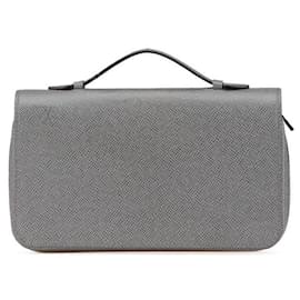 Louis Vuitton-Louis Vuitton Taiga Zippy XL Clutch Wallet M42856-Purple