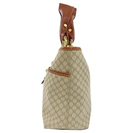 Céline-Celine Macadam Pattern Handbag-Brown