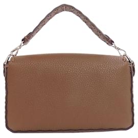 Fendi-Sac à main Fendi Baguette Mini Selleria-Marron