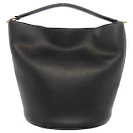 Céline-Celine 16 Handbag in Black Leather-Black